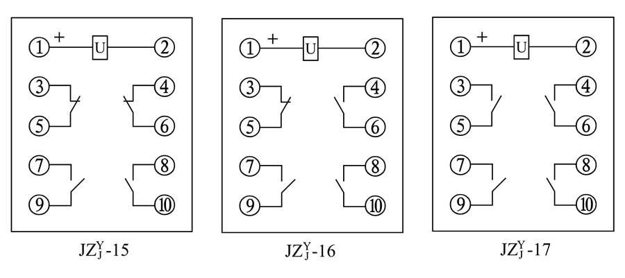 JZY-16、JZJ-16內(nèi)部接線圖
