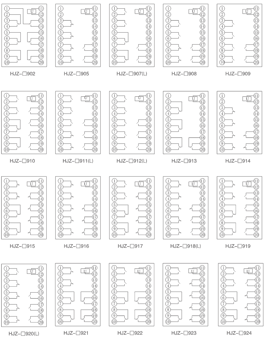 HJZ-J911內(nèi)部接線圖