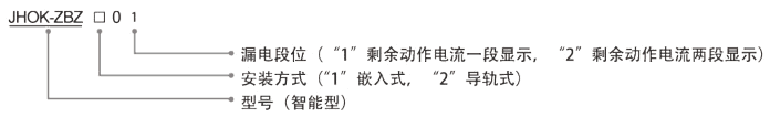 JHOK-ZBZ102可調(diào)漏電繼電器型號(hào)分類(lèi)